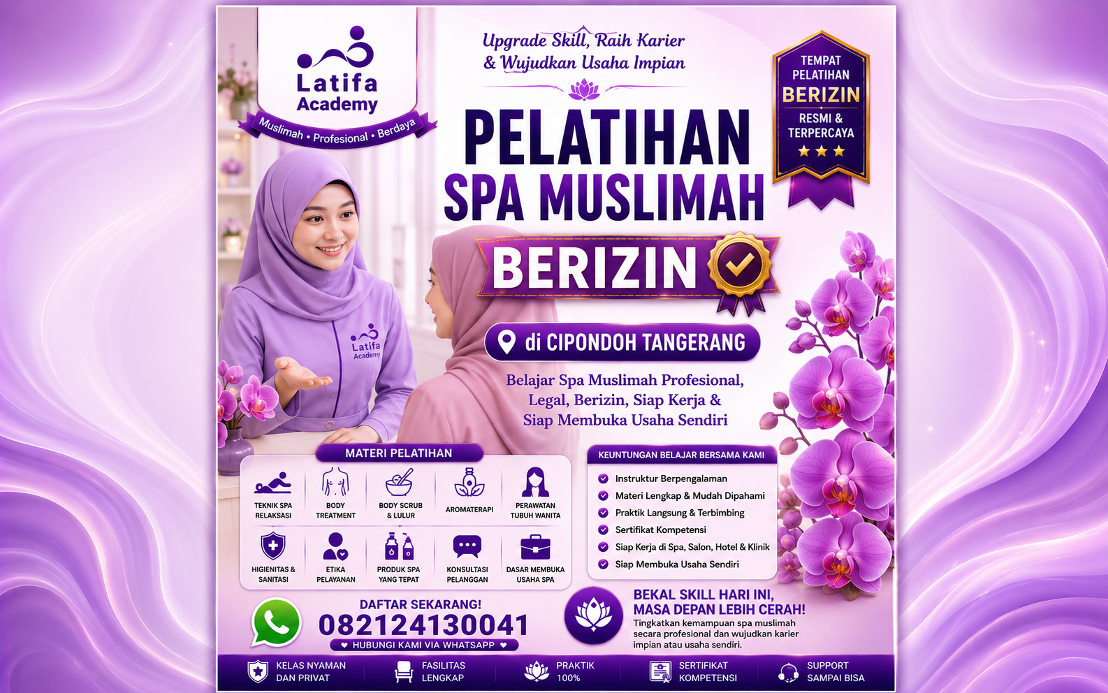 Pelatihan Spa muslimah berizin di Cipondoh Tangerang 082124130041